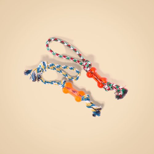 Tri-Color Handheld Rope Bone
