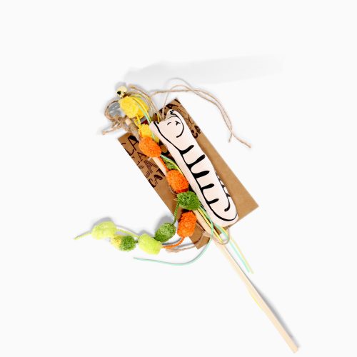 Yarn Ball Cat Teaser Wand