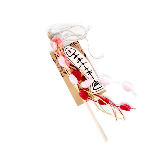 Yarn Ball Cat Teaser Wand