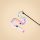 Long Stripe Interactive Cat Teaser Wand