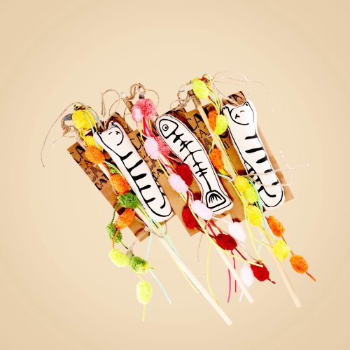 Yarn Ball Cat Teaser Wand