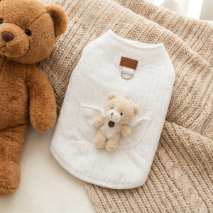 纯白立体小熊马甲-上架图2 3D Teddy Bear Vest