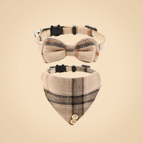 43431740940021_.pic 拷贝 Plaid Cat Collar