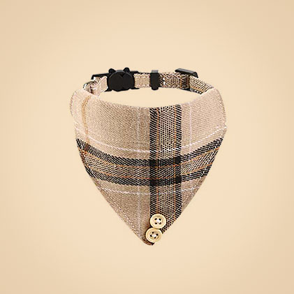 43471740940033_.pic 拷贝 Plaid Cat Collar