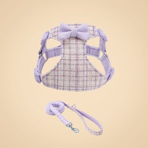 Chic Tweed Pet Harness & Leash Set