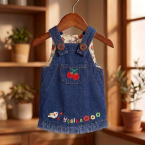 Image2-正方形 Cherry Denim Pet Dress