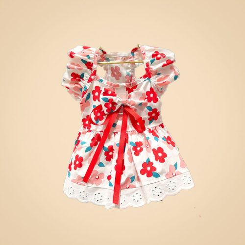 Red Flora Dress