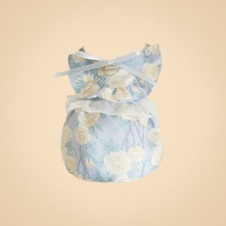 图片3 拷贝 Floral Blue Ruffle Pet Dress
