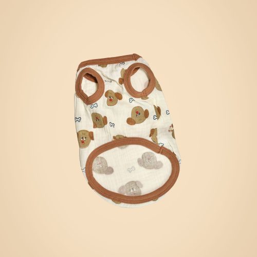 🐶 Cartoon Print Pet Vest