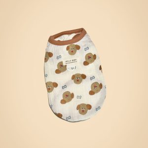 满熊棉纱jumper1 拷贝 🐶 Cartoon Print Pet Vest