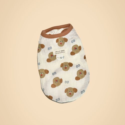 🐶 Cartoon Print Pet Vest