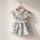 Floral Blue Ruffle Pet Dress