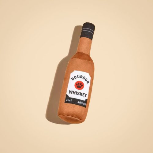 Fuzzy Drink Buddy – Plush Bottle Toy for Pups