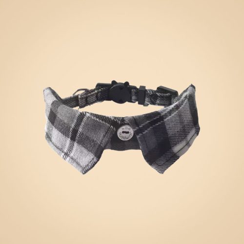 Adjustable Plaid Cat Collar