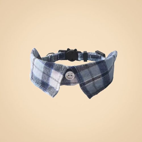Adjustable Plaid Cat Collar