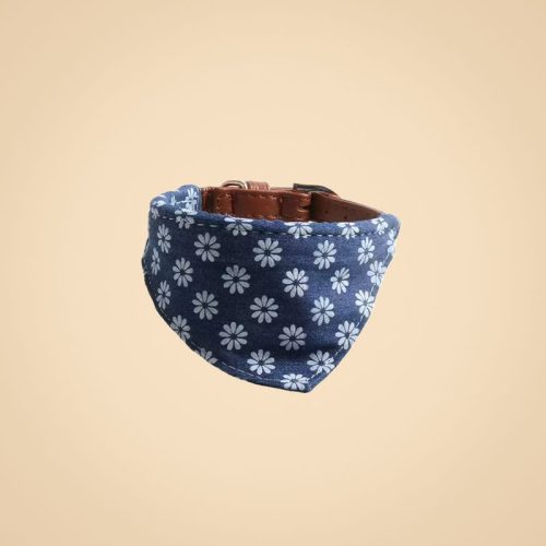 Blue Denim Daisy Dog Bandana